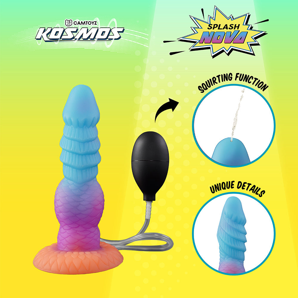 Camtoyz Splash Dildo - Squirt Function + Suction Cup