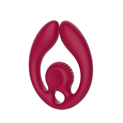 SVibe Snail GIZI Duo Couples Stimulator, burgundy