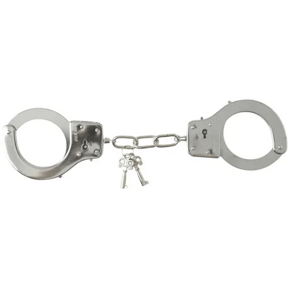 Sex & Mischief - Classic Metal Handcuffs - PlayLoveToys