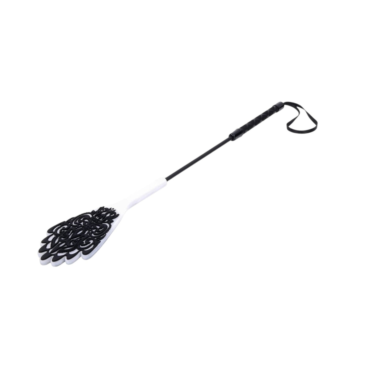 Sex & Mischief Lace Silicone Crop - 19" Black