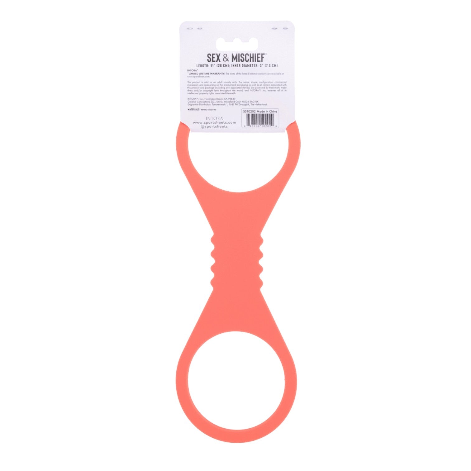 Sex & Mischief Peaches 'N CreaMe Silicone Cuffs - Restraints L