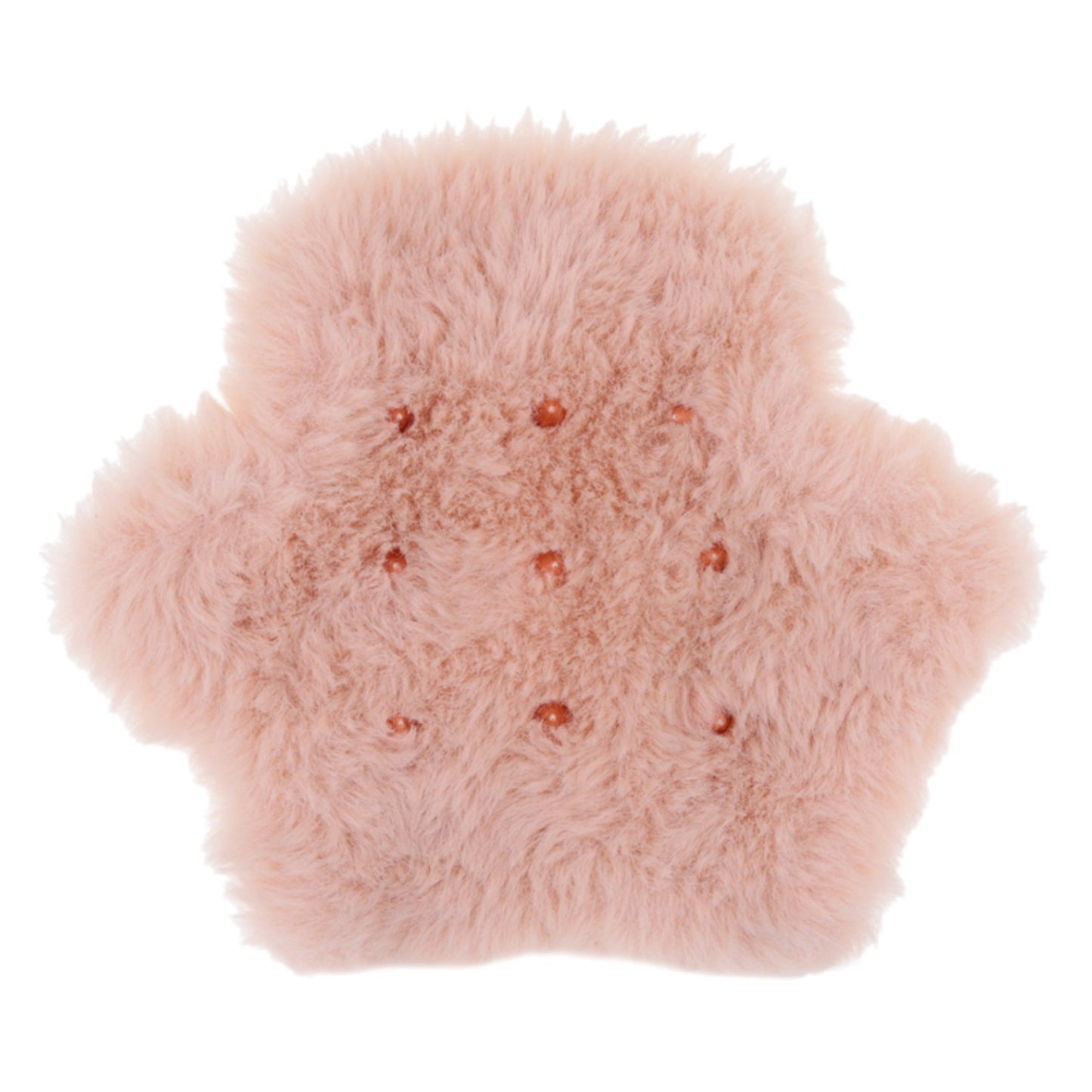 Sex & Mischief Peaches 'N CreaMe Spiked Sensory Glove - Rose Gold Faux Fur