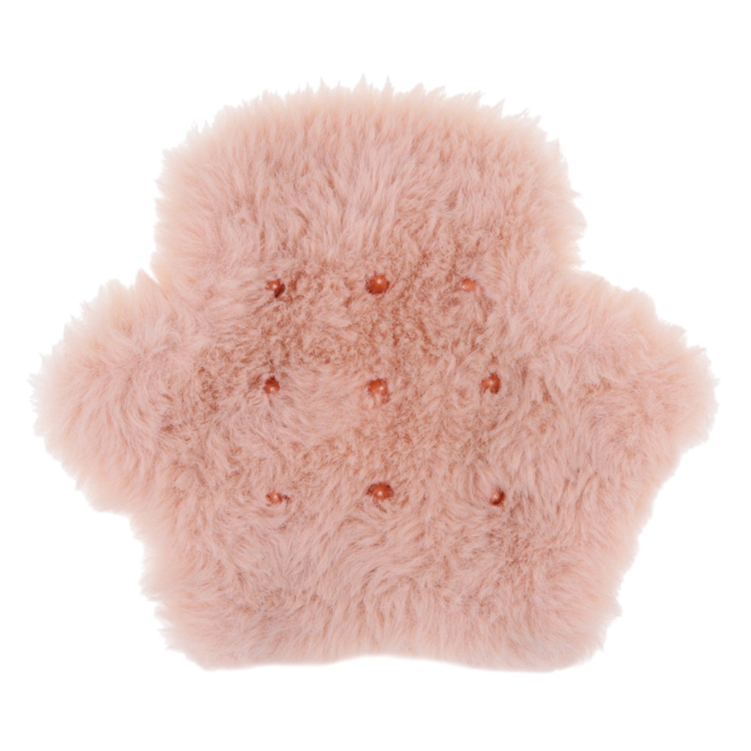 Sex & Mischief Peaches 'N CreaMe Spiked Sensory Glove - Rose Gold Faux Fur