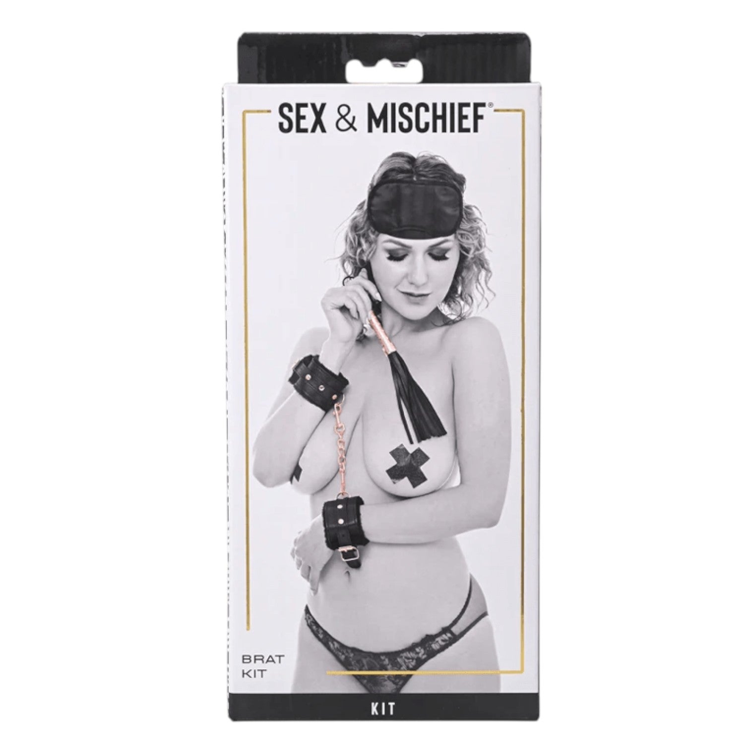 Sex & Mischief Brat Kit Black - 4-Piece Punishment Set