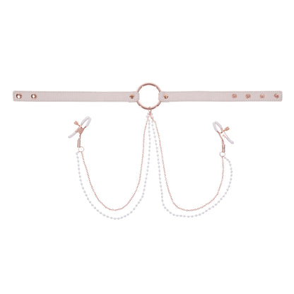 Peaches ‘n CreaMe Collar with Nipple Clamps