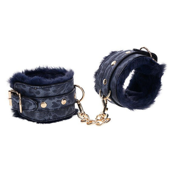 Sex & Mischief - Cougar Fur Handcuffs - PlayLoveToys