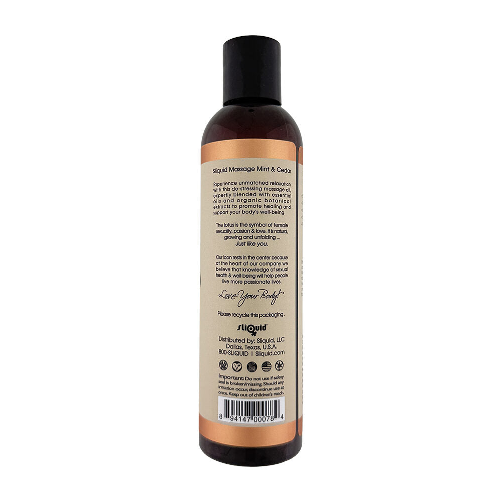 Sliquid Massage Oil Mint & Cedar