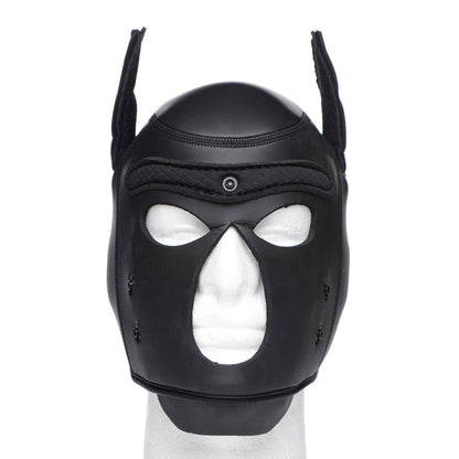 Spike Neoprene Puppy Hood - Black