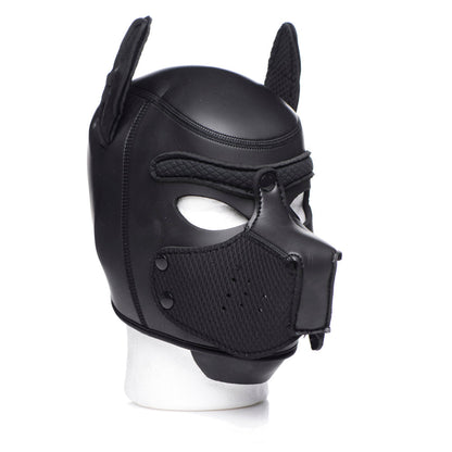 Spike Neoprene Puppy Hood - Black