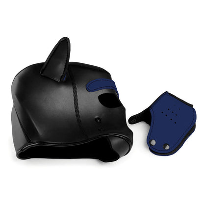Spike Neoprene Puppy Hood - Blue