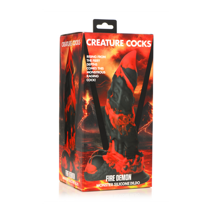 Fire Demon Monster Silicone Dildo