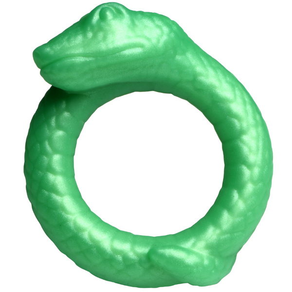 Creature Cocks Serpentine - Jade Snake Fantasy Silicone Cock Ring