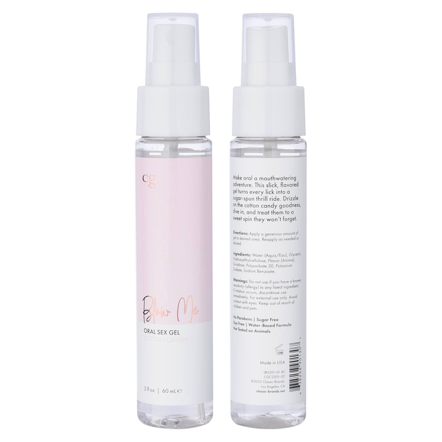 Gel para sexo oral CG BLOW ME - Gel besable con sabor 