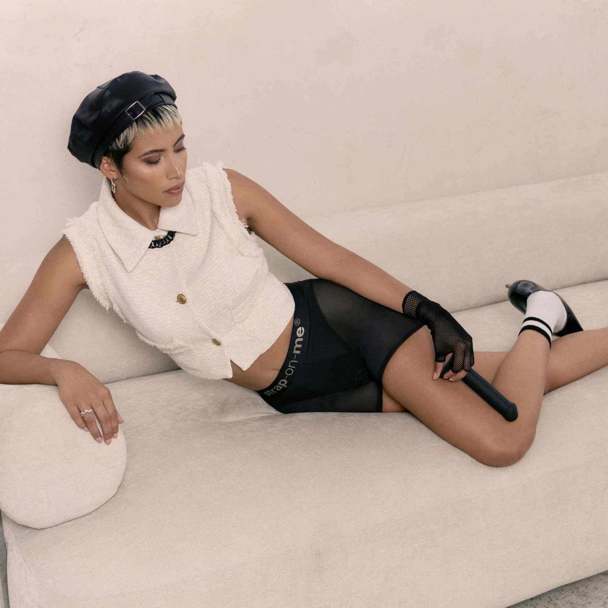 HARNESS LINGERIE HALO - L - BLACK