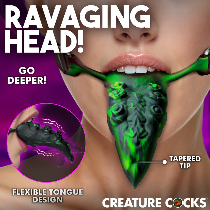 Silicone Tentacle Tongue - Green