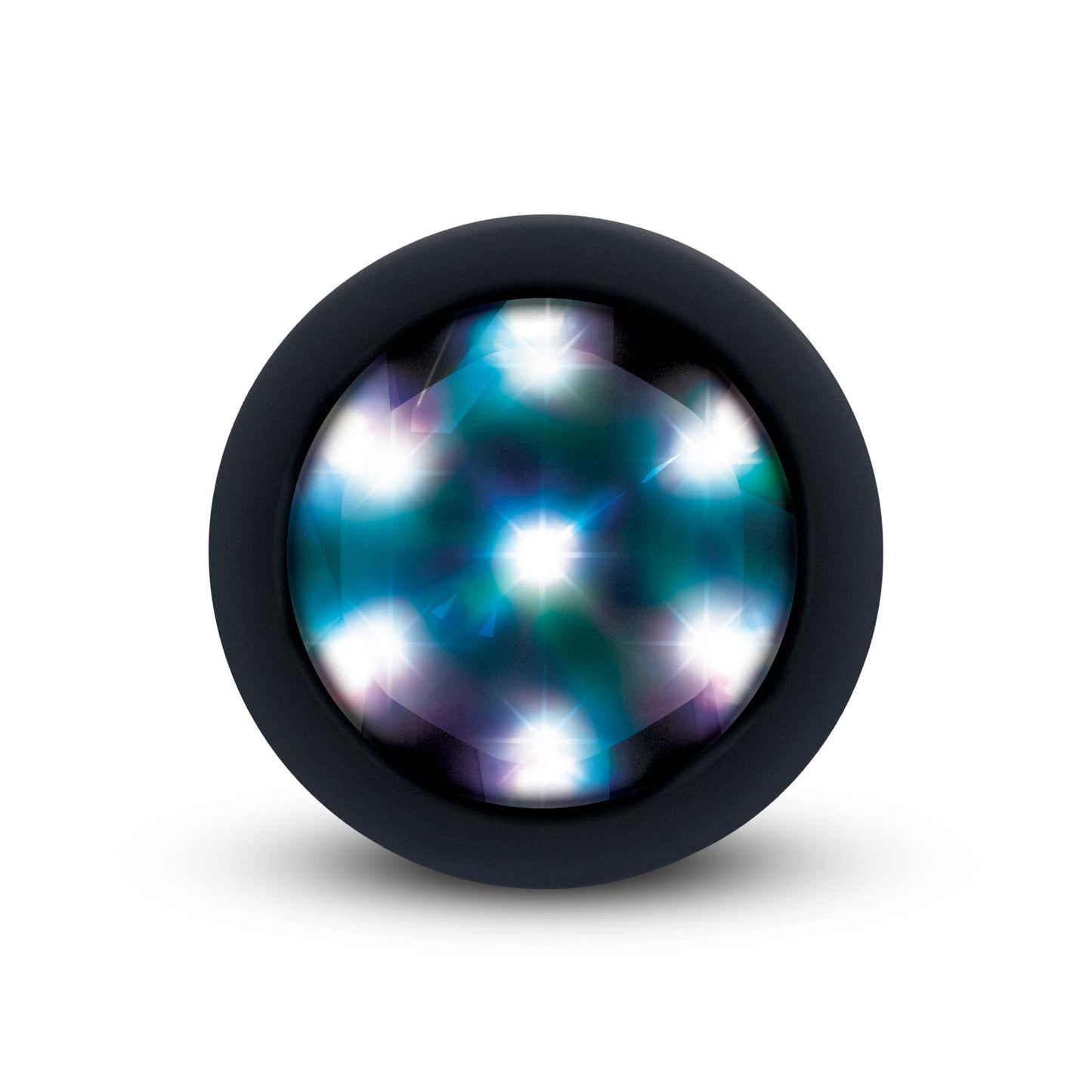 b-Vibe Light-Up Butt Plug 3.5" - Multi-Color LED & Remote Control