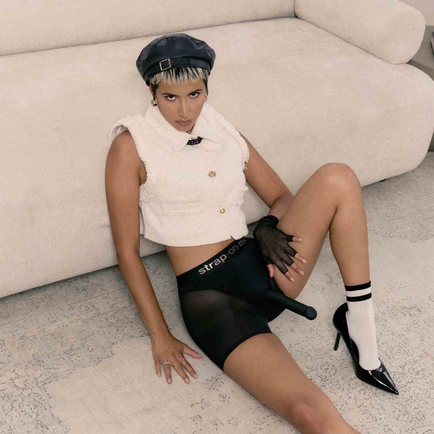 HARNESS LINGERIE HALO - L - BLACK