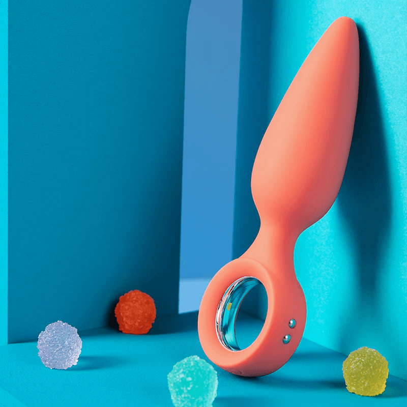 Emojibator - Cheeky Vibrating Butt Plug - PlayLoveToys