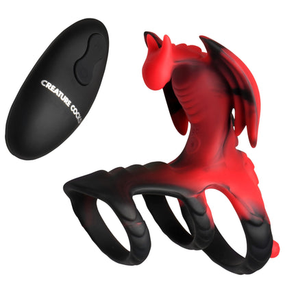 Dragon Flight Vibrating Silicone Cock Ring