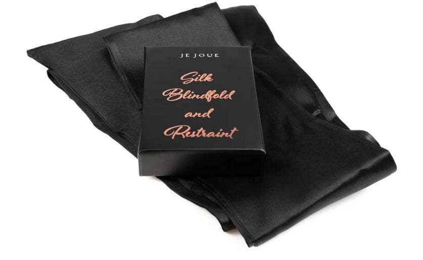 Je Joue - Naughty Gift Set: Black Truth or Dare Cards, Mimi, Massage Candle, Silk Blindfold & Restraint - PlayLoveToys