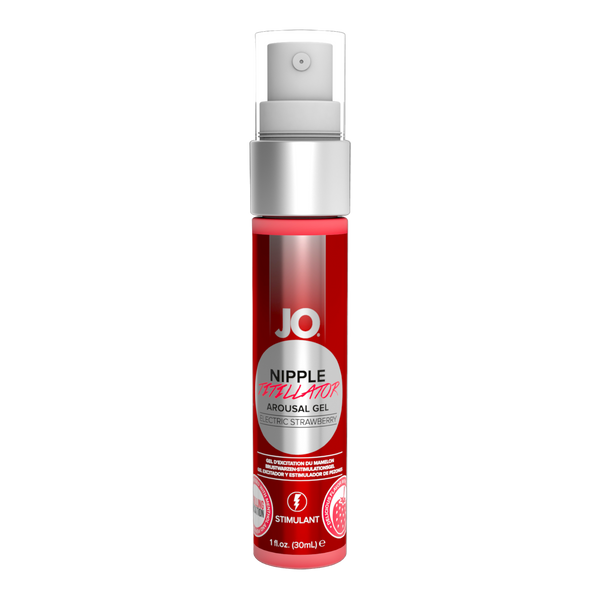 JO Nipple Titillator - Strawberry - Stimulant 1 floz / 30 mL