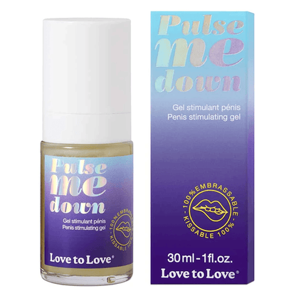 LOVE TO LOVE - PULSE ME DOWN - PENIS STIMULATING GEL - 30ML / 1FL.OZ. - MINT - PlayLoveToys