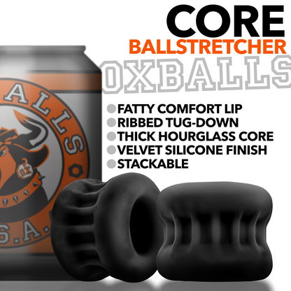 OXBALLS CORE Ballstretcher - Soft Ribbed Design with Plus+SILICONE Technology