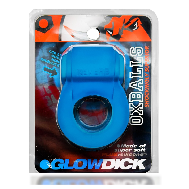 OXBALLS GLOWDICK Cockring with LED - Plus+SILICONE Ergonomic Glow Design