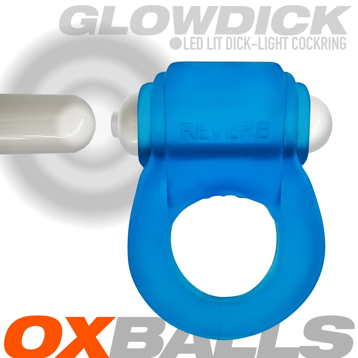 OXBALLS GLOWDICK Cockring with LED - Plus+SILICONE Ergonomic Glow Design