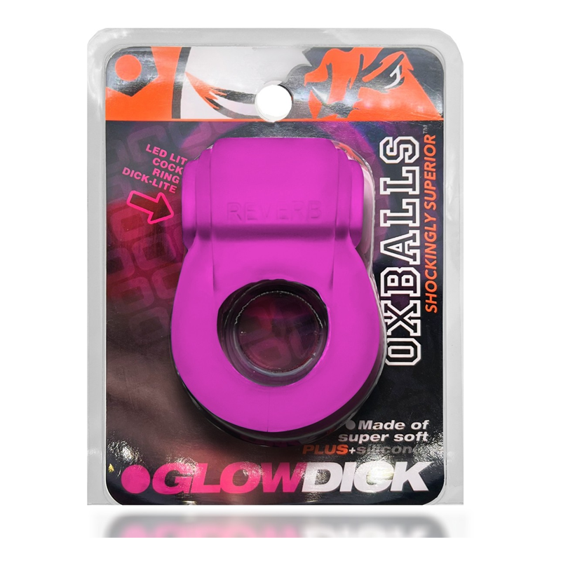 OXBALLS GLOWDICK Cockring with LED - Plus+SILICONE Ergonomic Glow Design