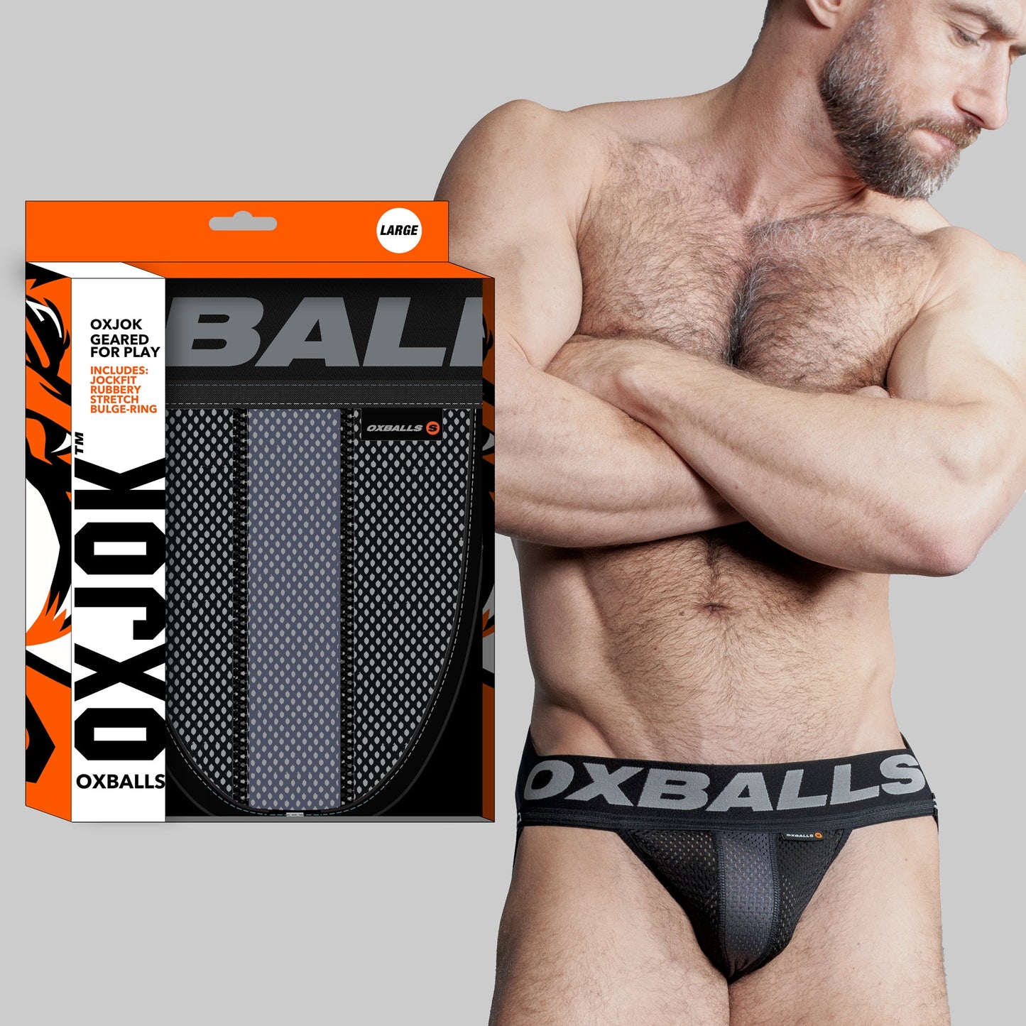 OXBALLS AIRMESH Swagger Jockstrap with JOKFIT Ring