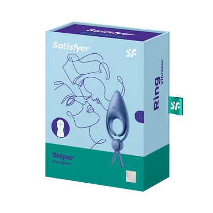 Satisfyer Sniper - Anillo vibrador ajustable para el pene que aumenta la resistencia 