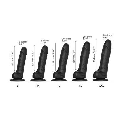Consolador realista "Sliding Skin" STRAP-ON-ME 