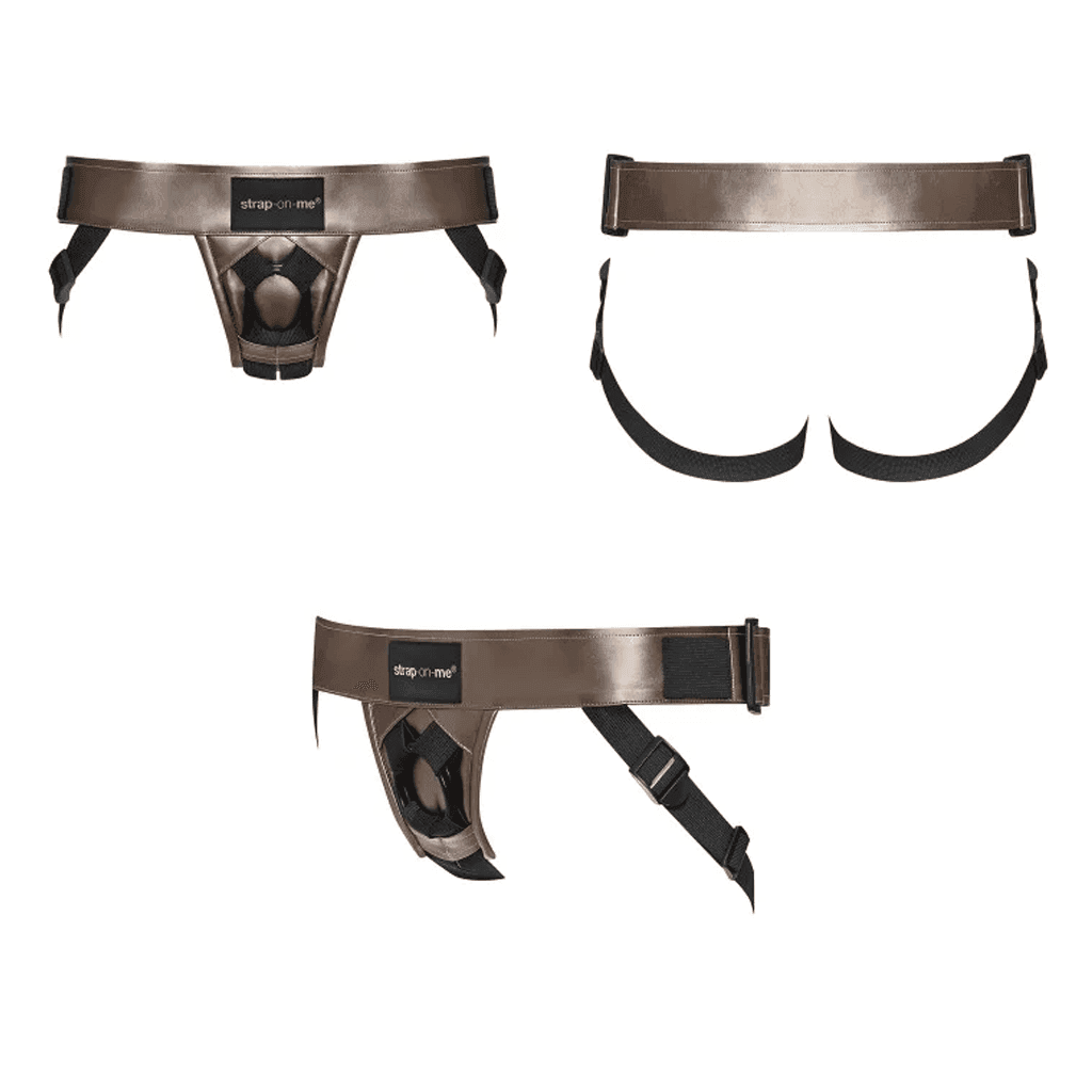 STRAP - ON - ME - LEATHERETTE HARNESS CURIOUS - PlayLoveToys