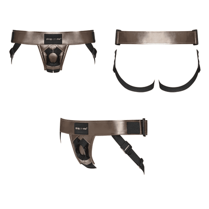 STRAP - ON - ME - LEATHERETTE HARNESS CURIOUS - PlayLoveToys