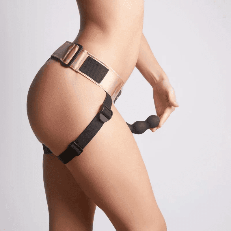 STRAP - ON - ME - LEATHERETTE HARNESS CURIOUS - PlayLoveToys