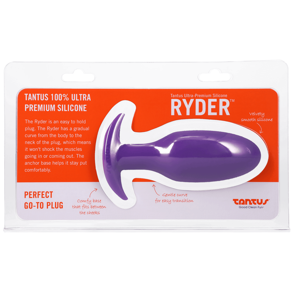 Tantus - Tantus Silicone Ryder Butt Plug - PlayLoveToys