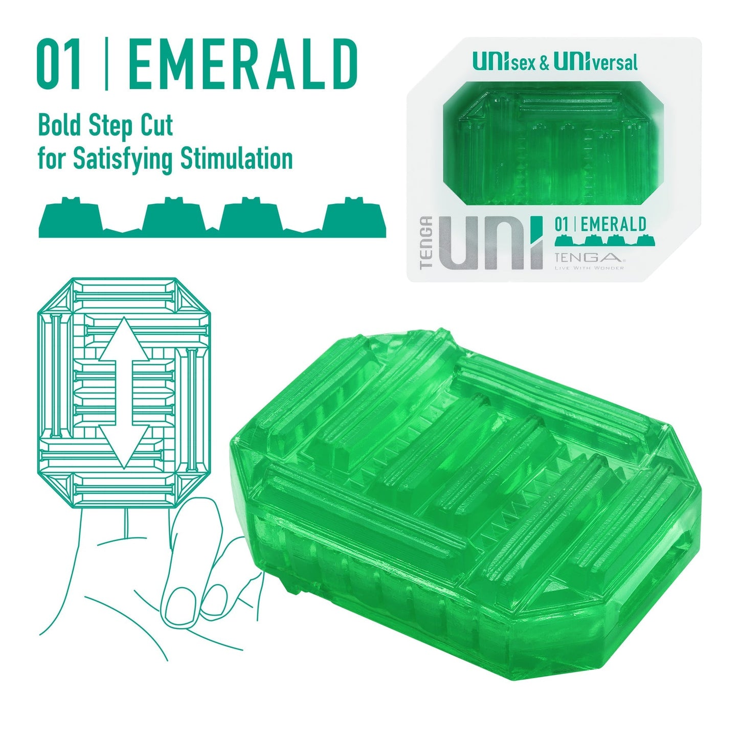 TENGA UNI - Universal Reversible Gemstone Masturbator