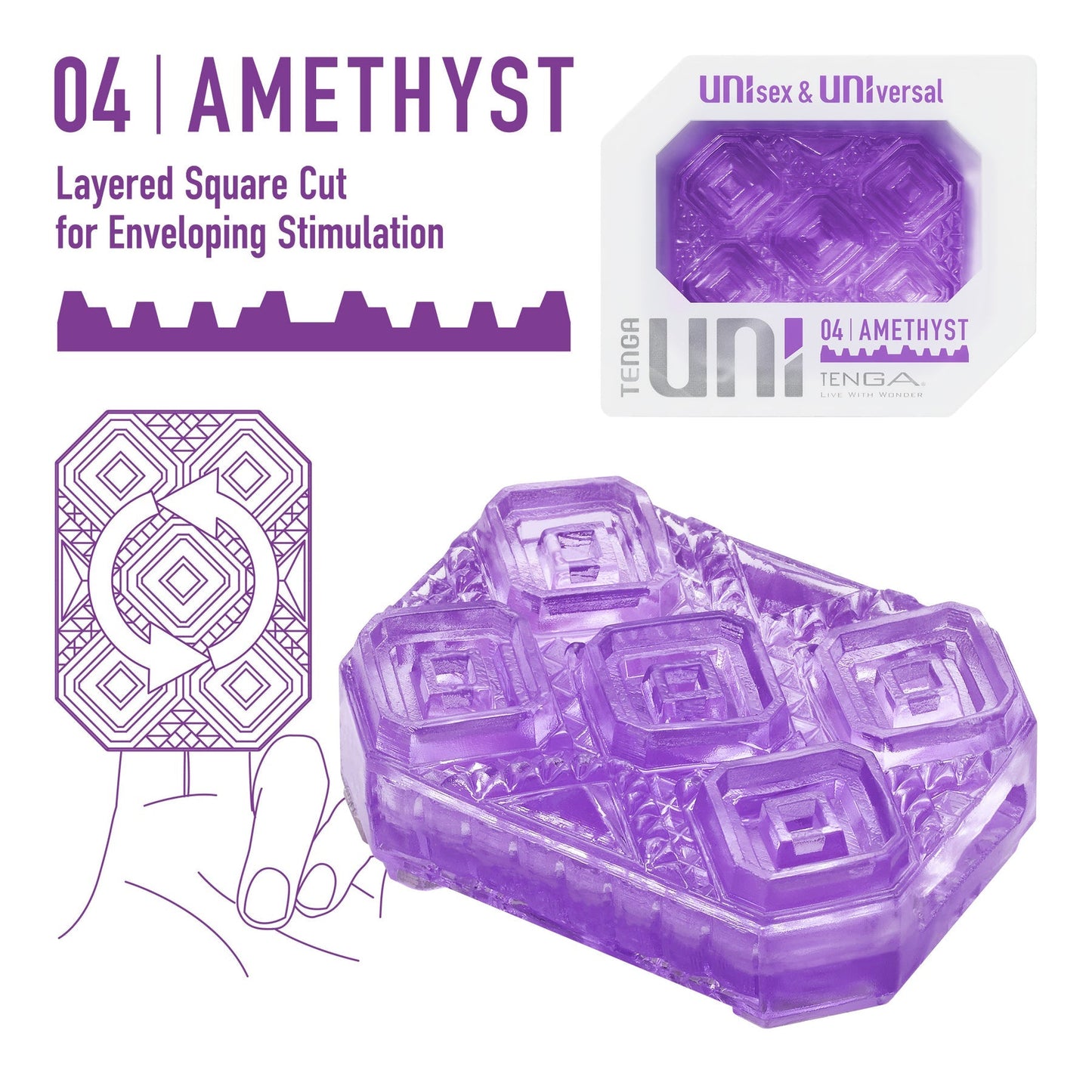 TENGA UNI - Universal Reversible Gemstone Masturbator