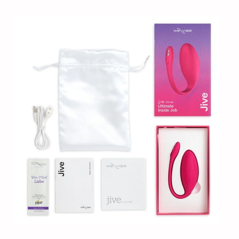 We-Vibe Jive - Vibrador de punto G portátil con Bluetooth y control mediante aplicación 