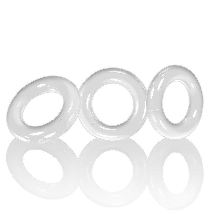 Oxballs WILLY RINGS, 3-pack cockrings - WHITE