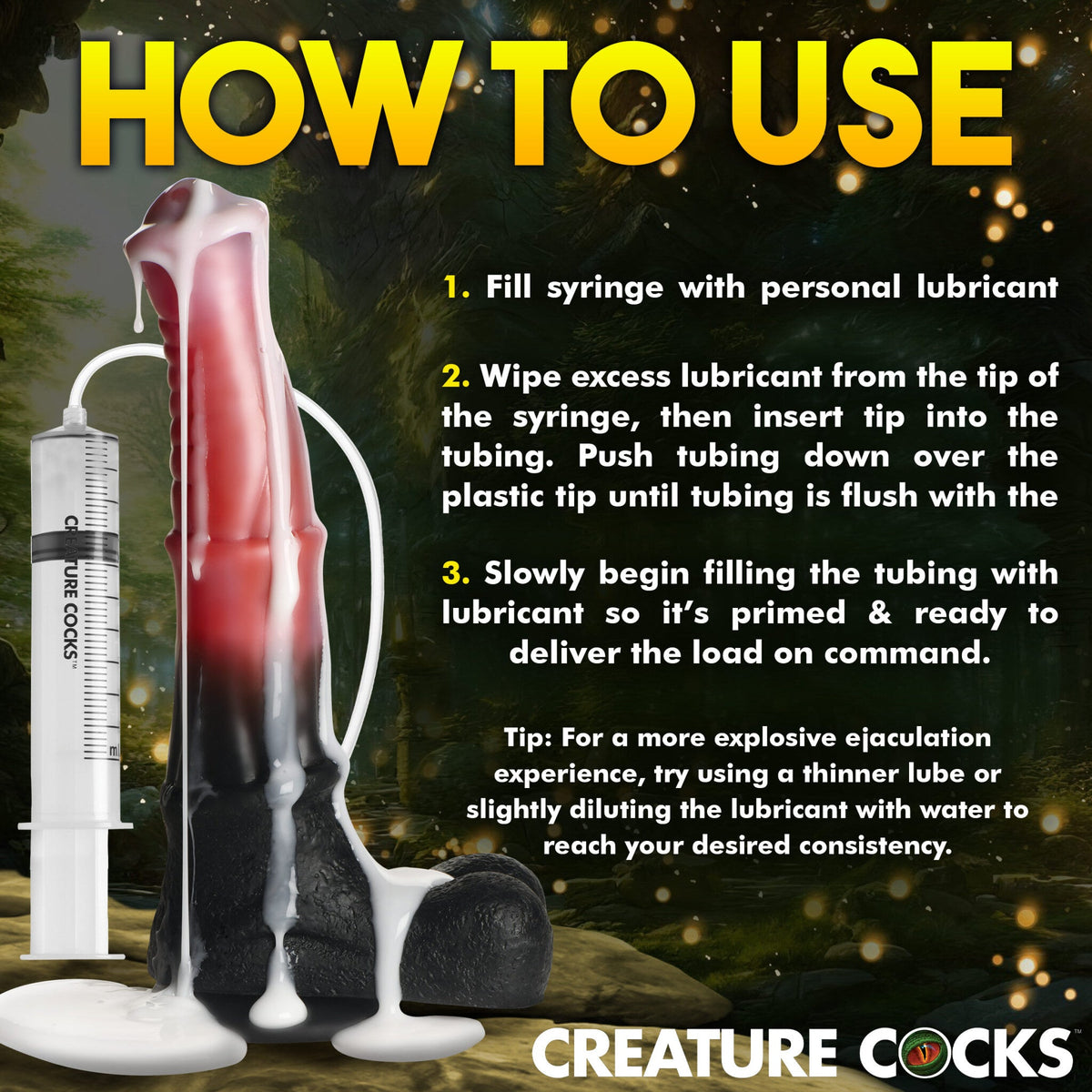 Centaur Explosion Squirting Silicone Dil