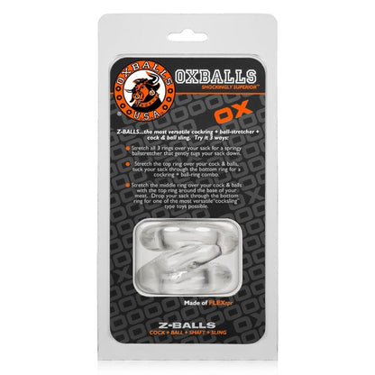 OXBALLS Z-BALLS - Premium Multipurpose Ballstretcher/Cockring FLEXtpr
